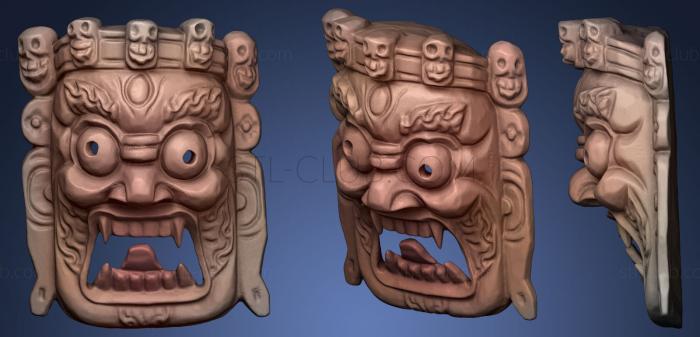 3D model Nepalese tribal mask (STL)